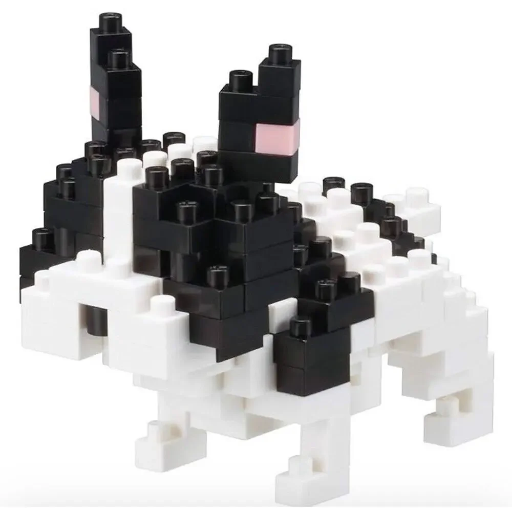 Doberman / French Bulldog Dog Nanoblock Micro Sized Building Block Construction